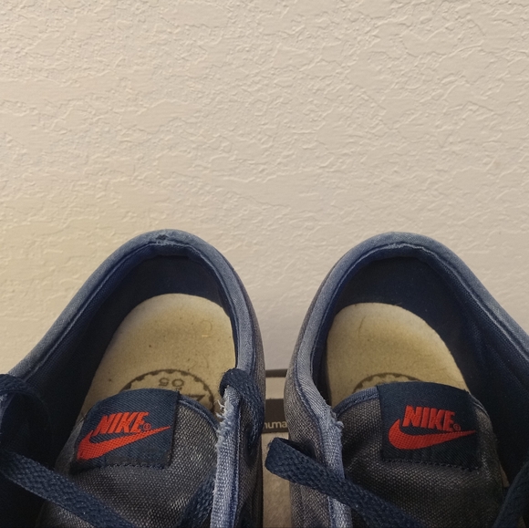 Nike Toki Low Sheos Men's 10.5 Denim Blue Jean Janoski Style Skateboard Skater - Picture 7 of 11